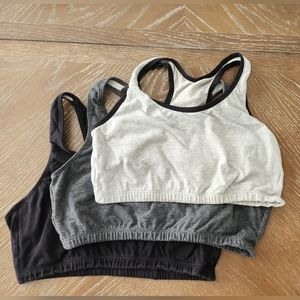 3 Fruit of the Loom cotton sportsbras, XL***